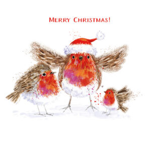 Robins Together Christmas Cards