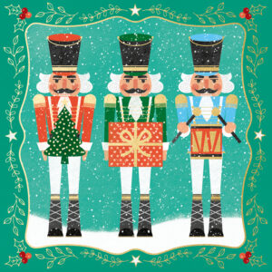 Triple Nutcracker Christmas Cards